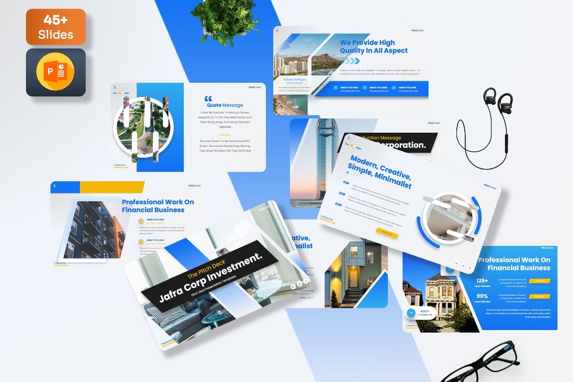 Template Presentasi PowerPoint Jafra - Solusi Kreatif untuk Pitch Deck Anda
