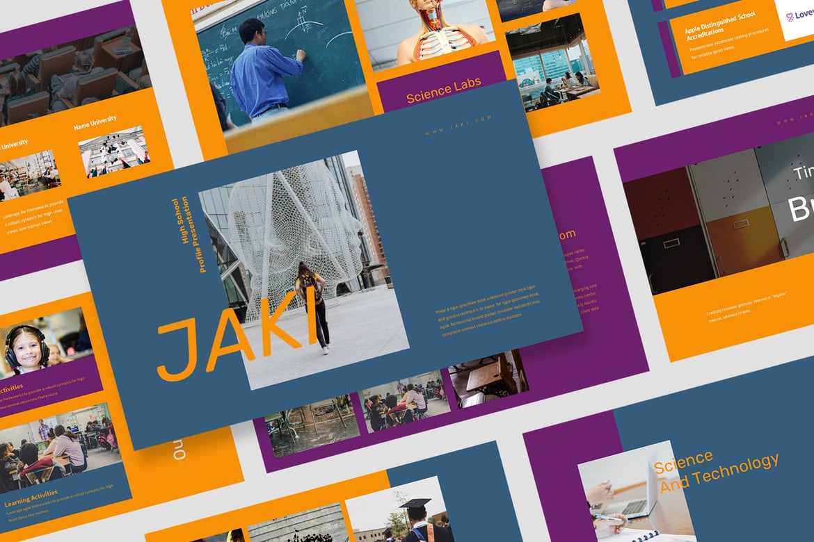 Template Presentasi Profil Sekolah Jaki yang Menarik dan Profesional