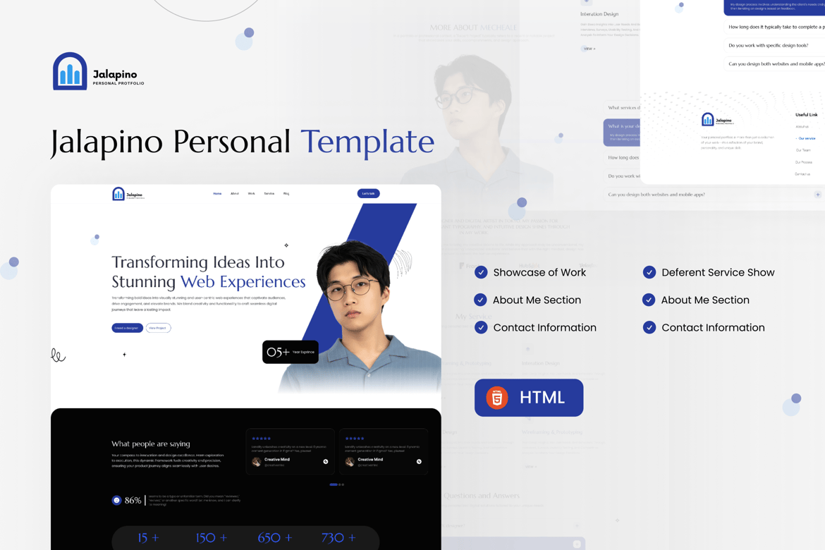 Jalapino || Template Pribadi yang Menawan untuk Portofolio Anda