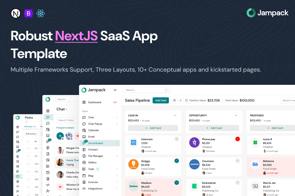 Jampack - Template Website SaaS Next.js yang Kuat dan Fleksibel