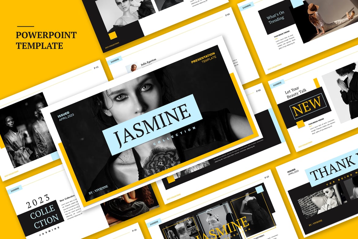 Template Presentasi Fashion Jasmine - Powerpoint Modern