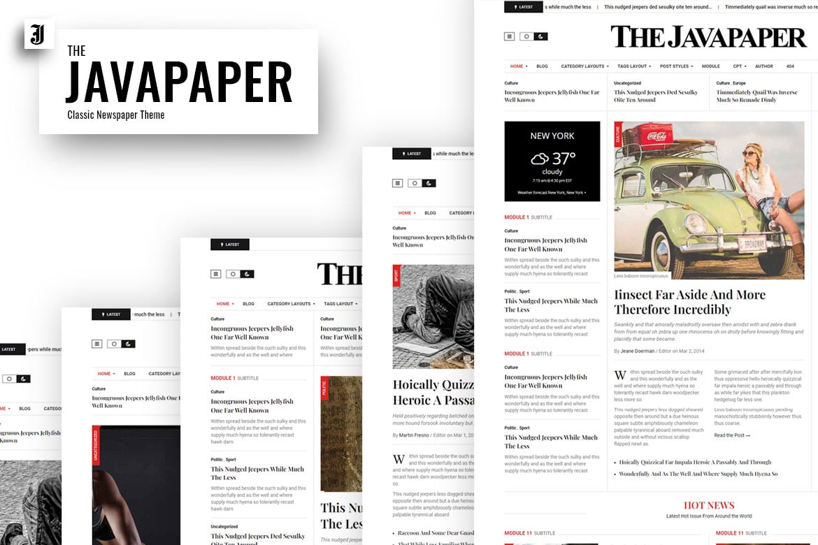 Javapaper – Tema WordPress Klasik untuk Berita yang Responsif