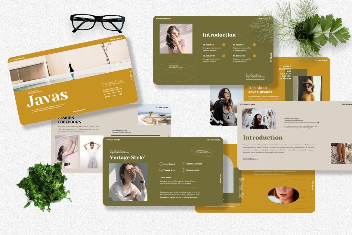 Javas - Template Presentasi Kreatif untuk Fashion