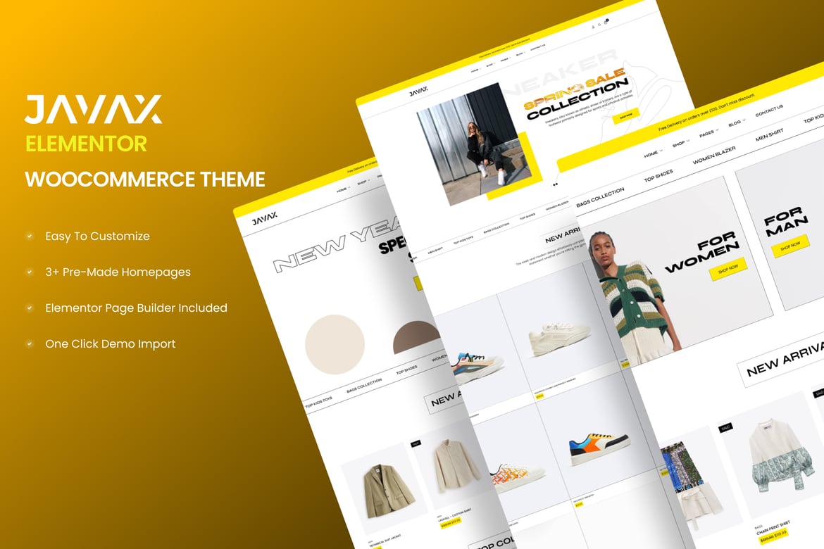 Javax - Tema WordPress WooCommerce yang Kreatif dan Fleksibel