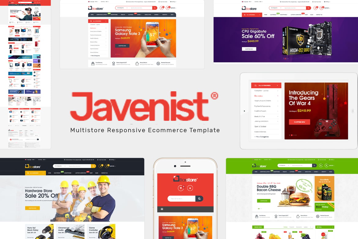 Javenist - Tema WordPress eCommerce Serbaguna untuk Toko Online Anda