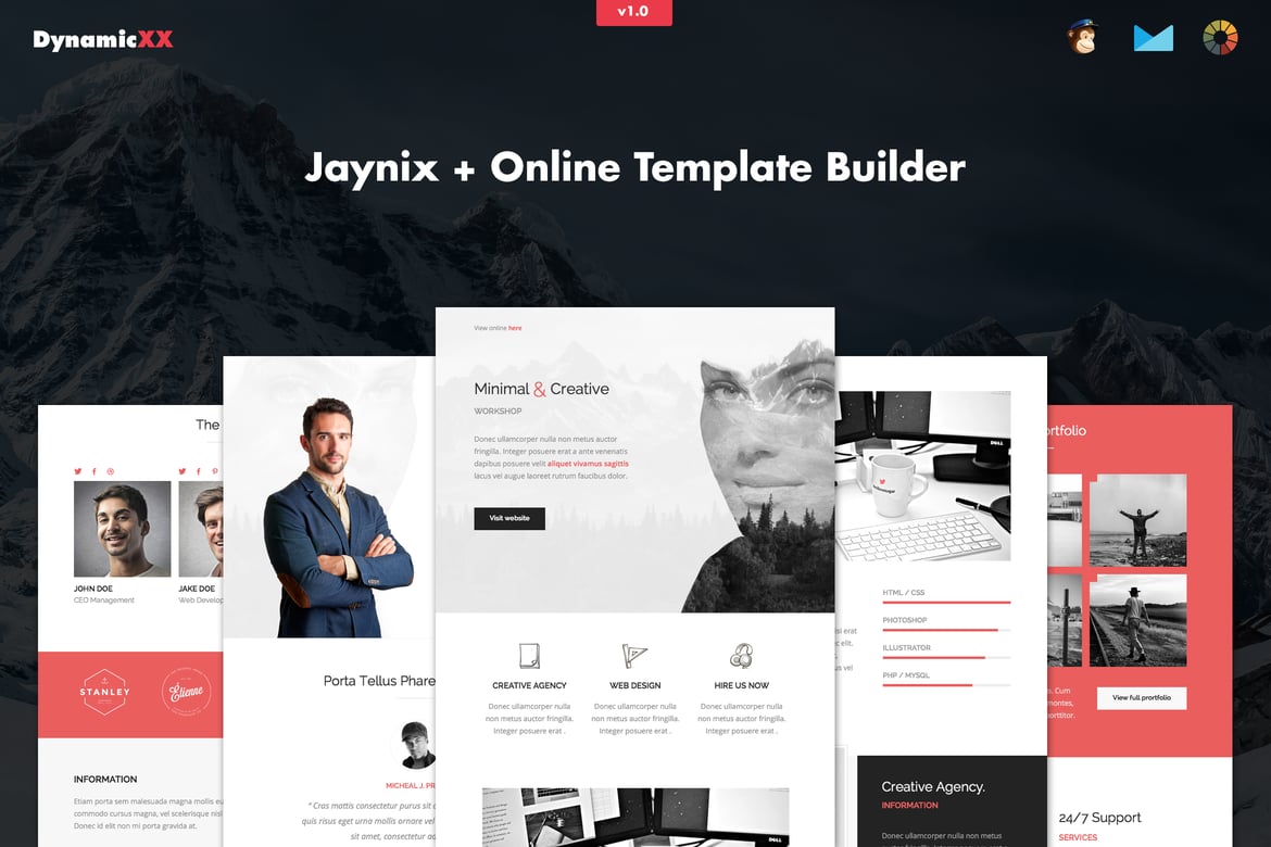 Template Website Portofolio Korporat Responsif Jaynix