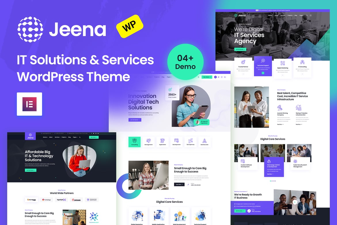 Jeena | Tema WordPress Solusi IT yang Menawan dan Fleksibel