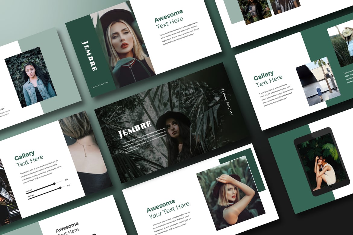 Template Presentasi PowerPoint Jembre yang Stylish dan Multifungsi