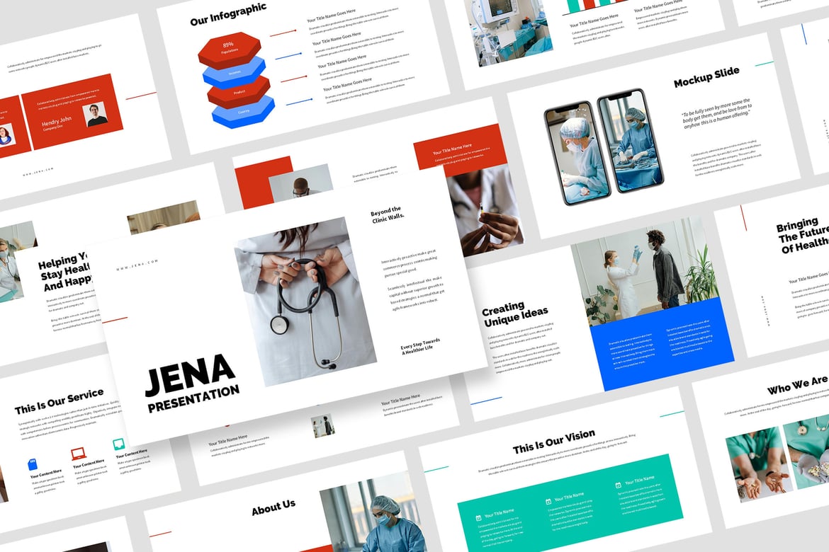 Template Presentasi Medis Jena: Powerpoint yang Profesional dan Menarik