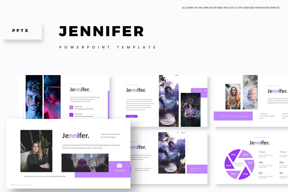 Template Powerpoint Jennifer - Solusi Presentasi Multifungsi