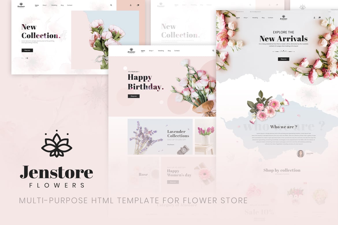 Template Website JenStore | Solusi Kreatif untuk Toko Bunga Anda