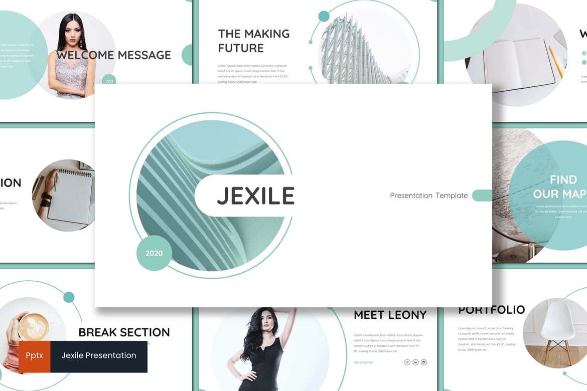 Jexile - Template PowerPoint Minimalis dan Kreatif