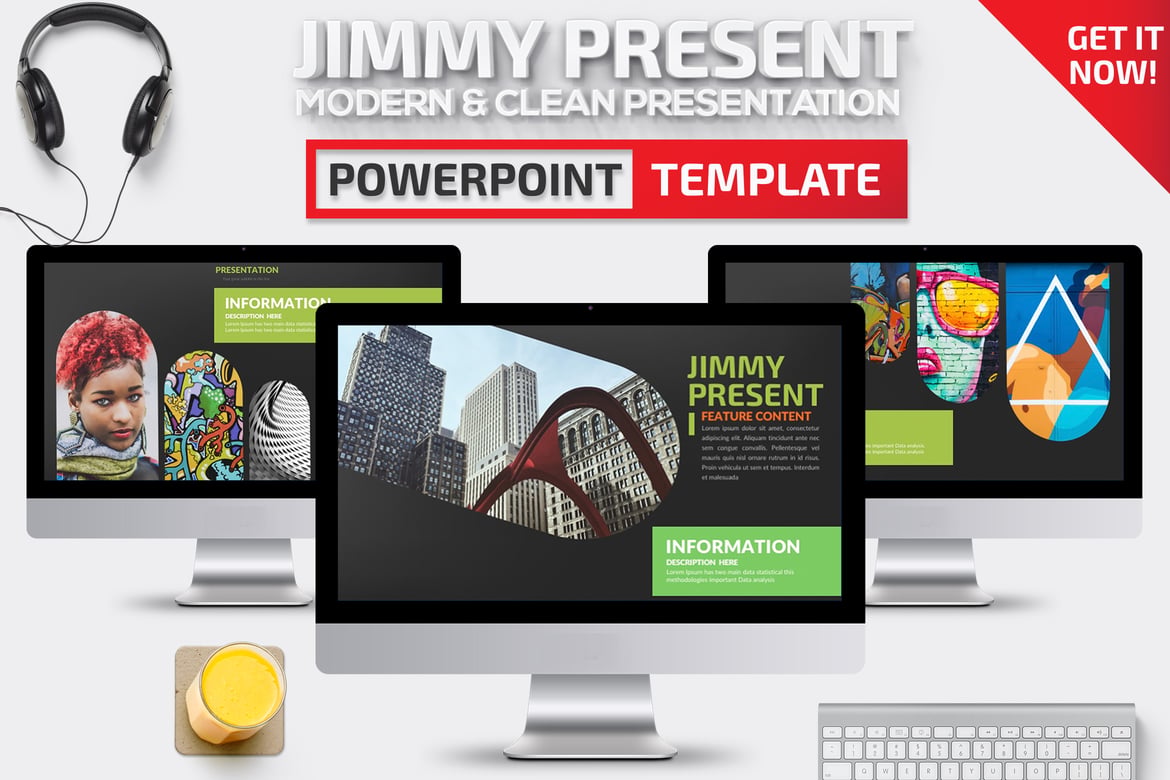 Template Presentasi Powerpoint Jimmy yang Menarik dan Profesional