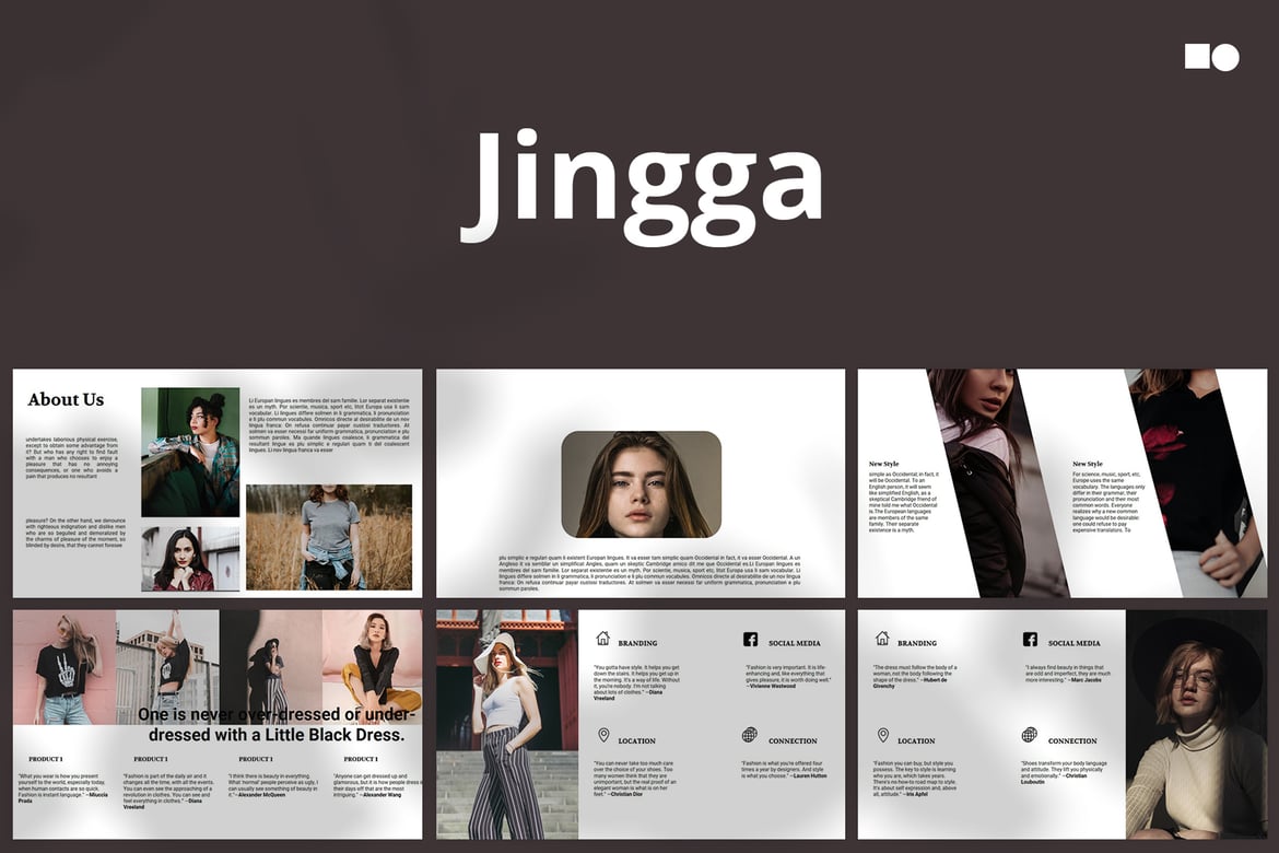 Template Presentasi Jingga - Elegan dan Modern untuk Kebutuhan Anda