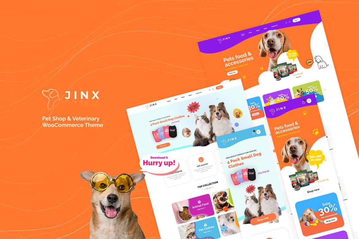 Jinx - Tema WooCommerce untuk Toko Hewan dan Klinik Veteriner yang Menawan