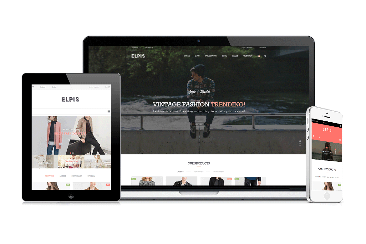 JMS Elpis - Template Website Shopify Responsif untuk Fashion