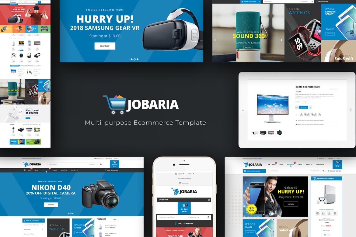 Jobaria - Tema WordPress Teknologi Modern dan Responsif