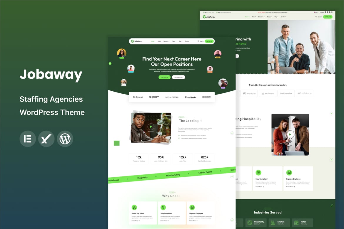 Jobaway - Tema WordPress untuk Agensi Rekrutmen dan SDM