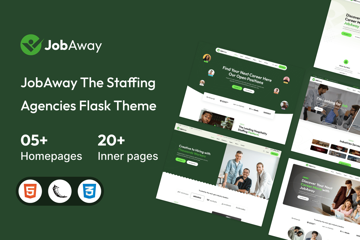 Jobaway - Template Website Agen Penyaluran Tenaga Kerja Modern