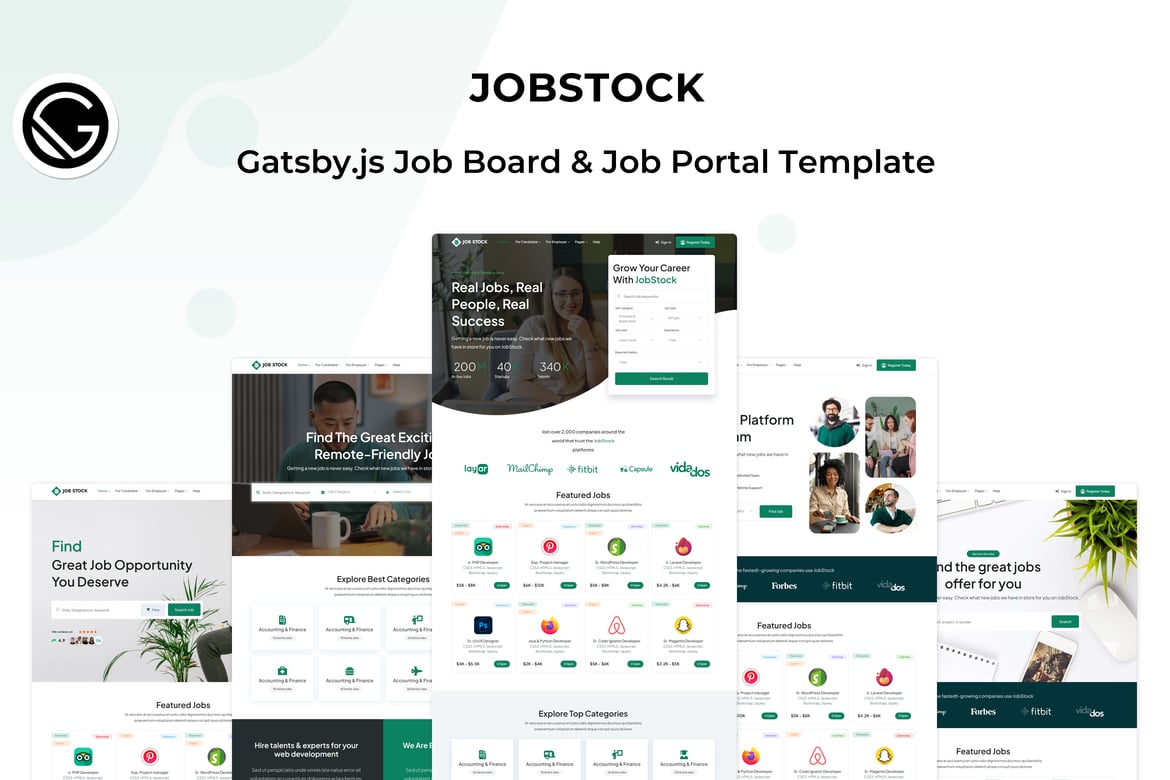 Template Website JobStock - Solusi Kreatif untuk Daftar Lowongan Kerja