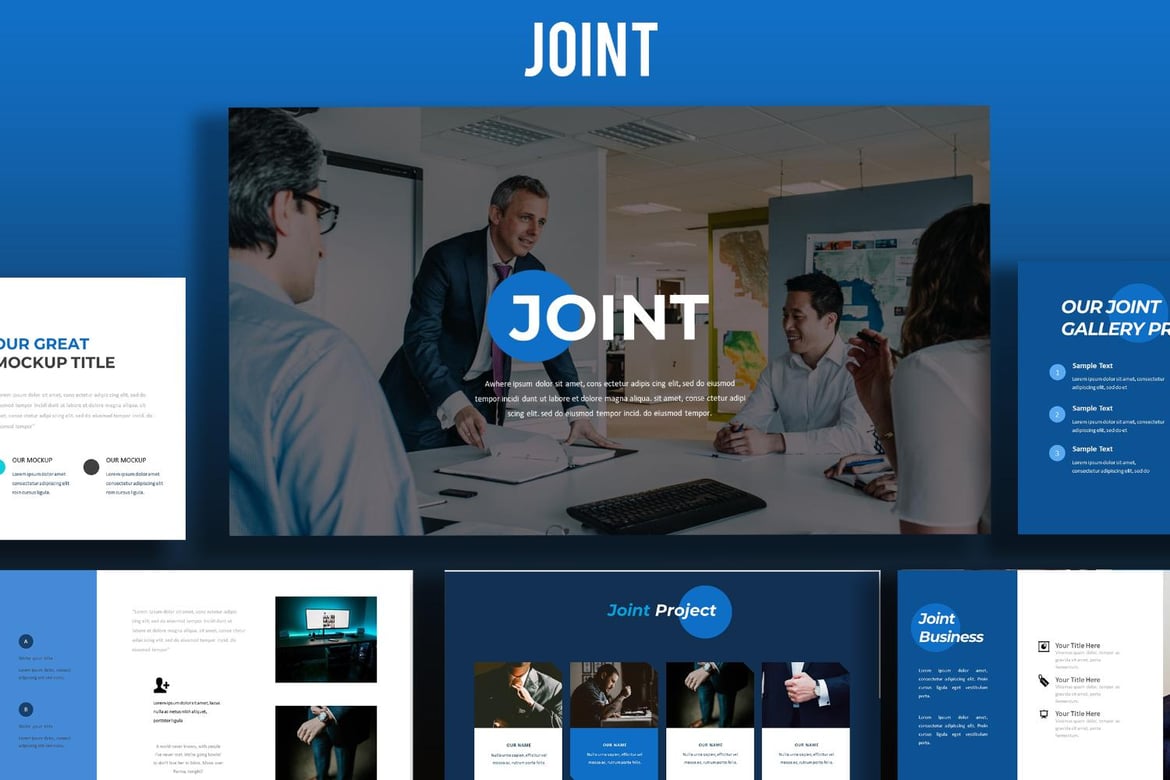 Template Presentasi PowerPoint Bisnis Modern dan Kreatif