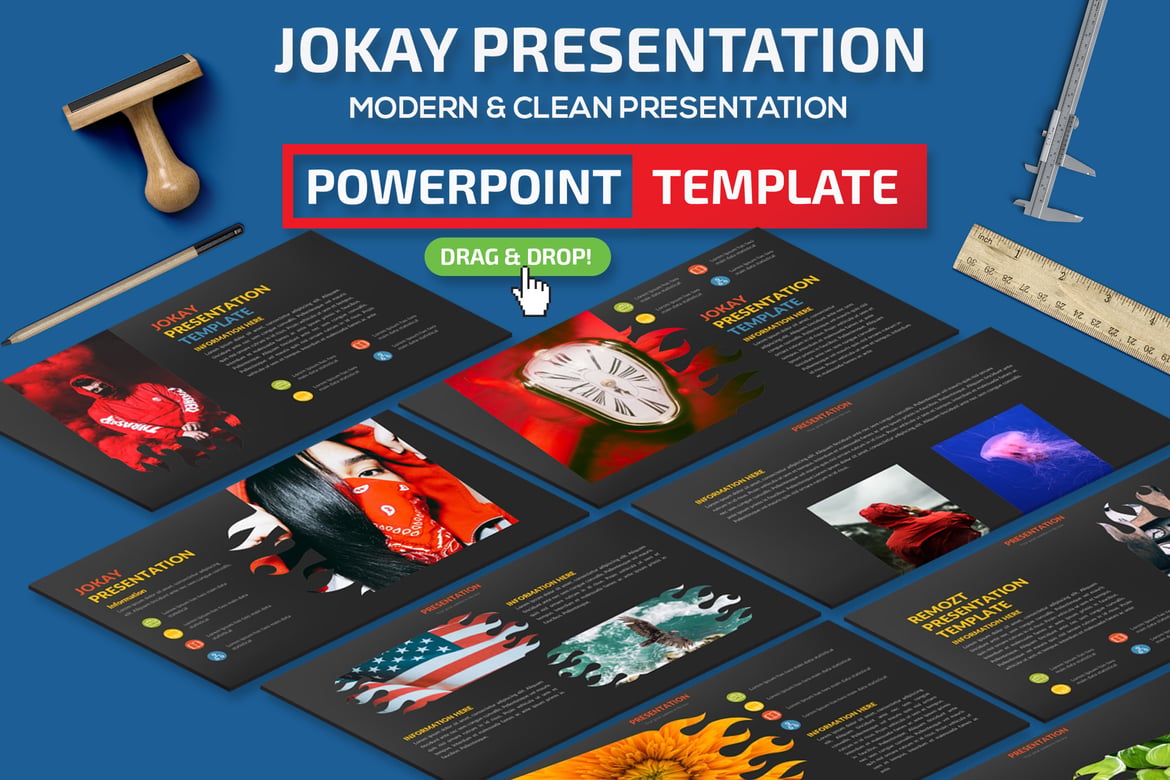 Template Presentasi PowerPoint Jokay yang Menarik dan Interaktif