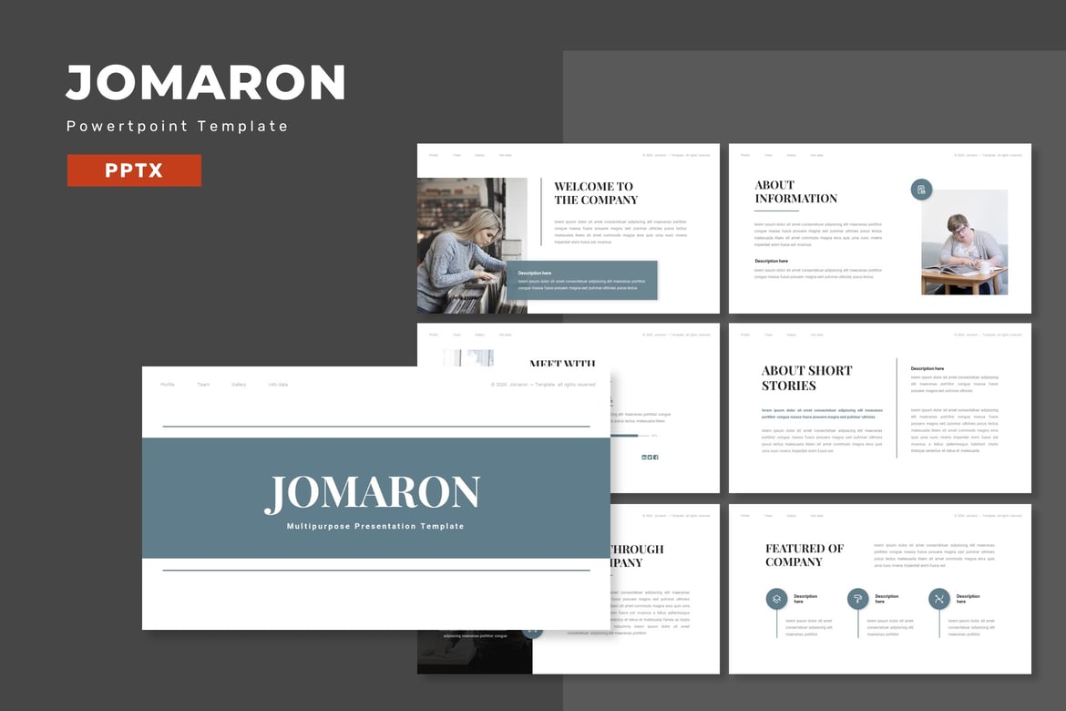 Jomaron - Template PowerPoint Serbaguna untuk Presentasi Profesional