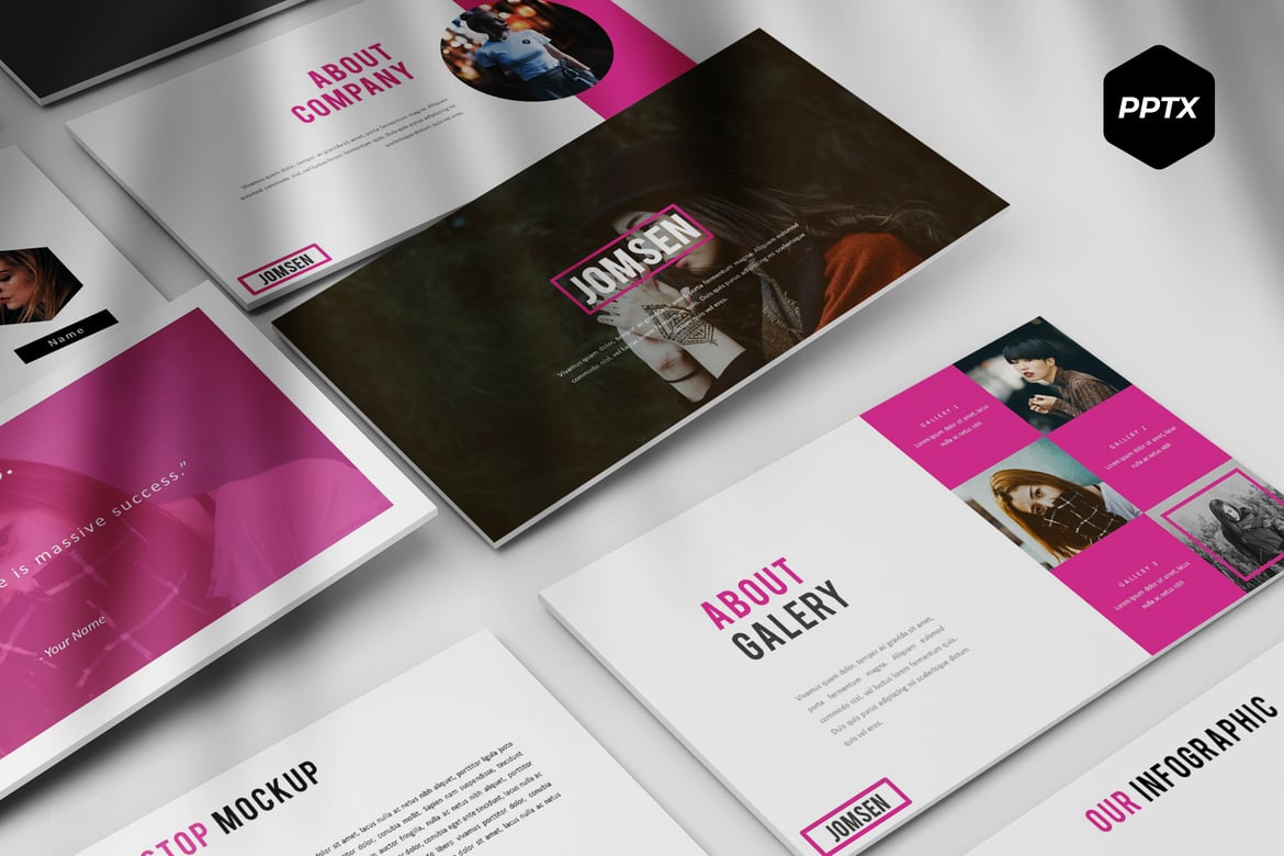 Template PowerPoint Jomsen - Solusi Presentasi Kreatif Anda