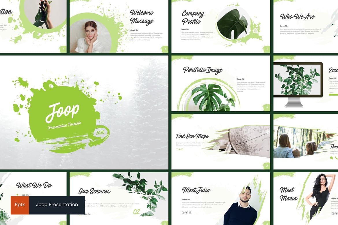 Template Powerpoint Joop - Presentasi Minimalis dan Kreatif