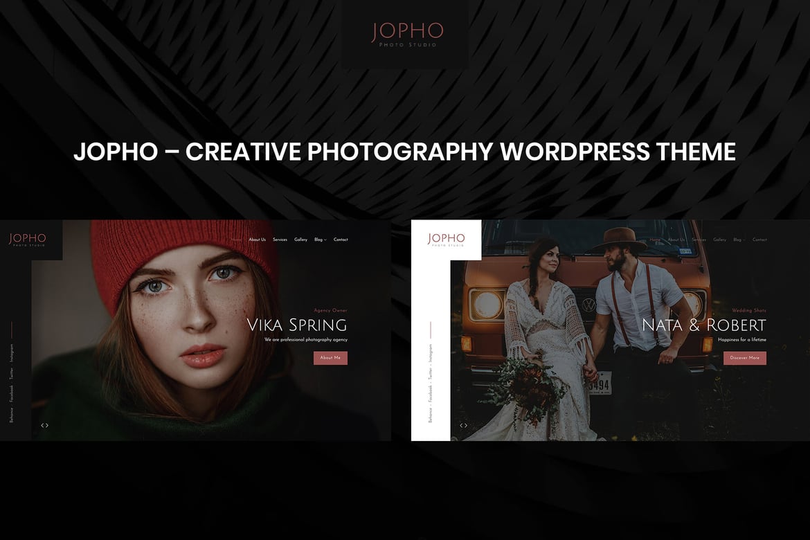 Jopho – Tema WordPress Fotografi Kreatif yang Menawan