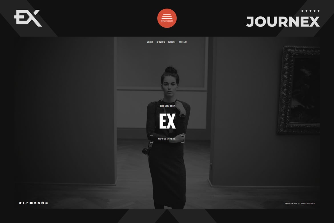 Journex - Template Website dalam Proses Pembangunan yang Modern