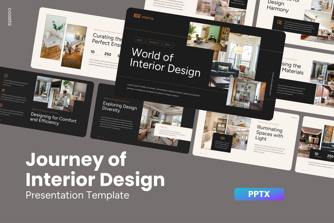 Template Presentasi Interior Design yang Menginspirasi