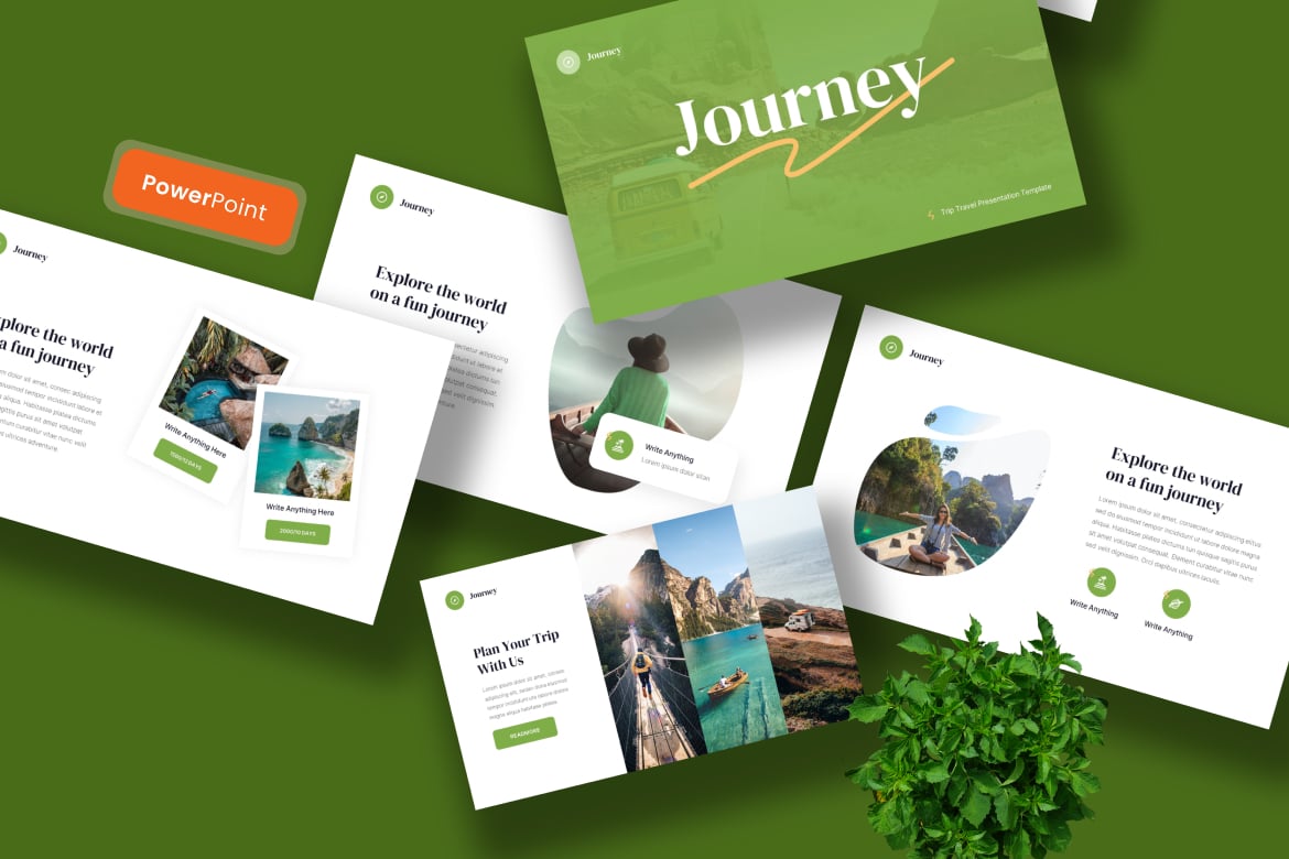 Template PowerPoint Perjalanan - Solusi Presentasi Pariwisata yang Menarik