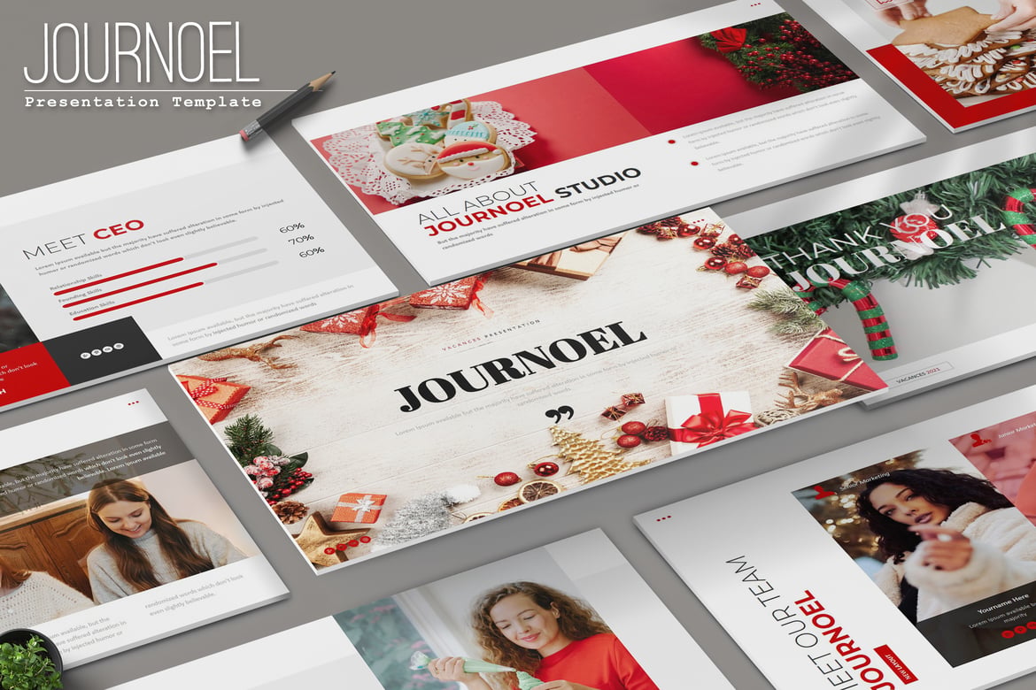 Template PowerPoint Journoel - Presentasi Kreatif dan Profesional