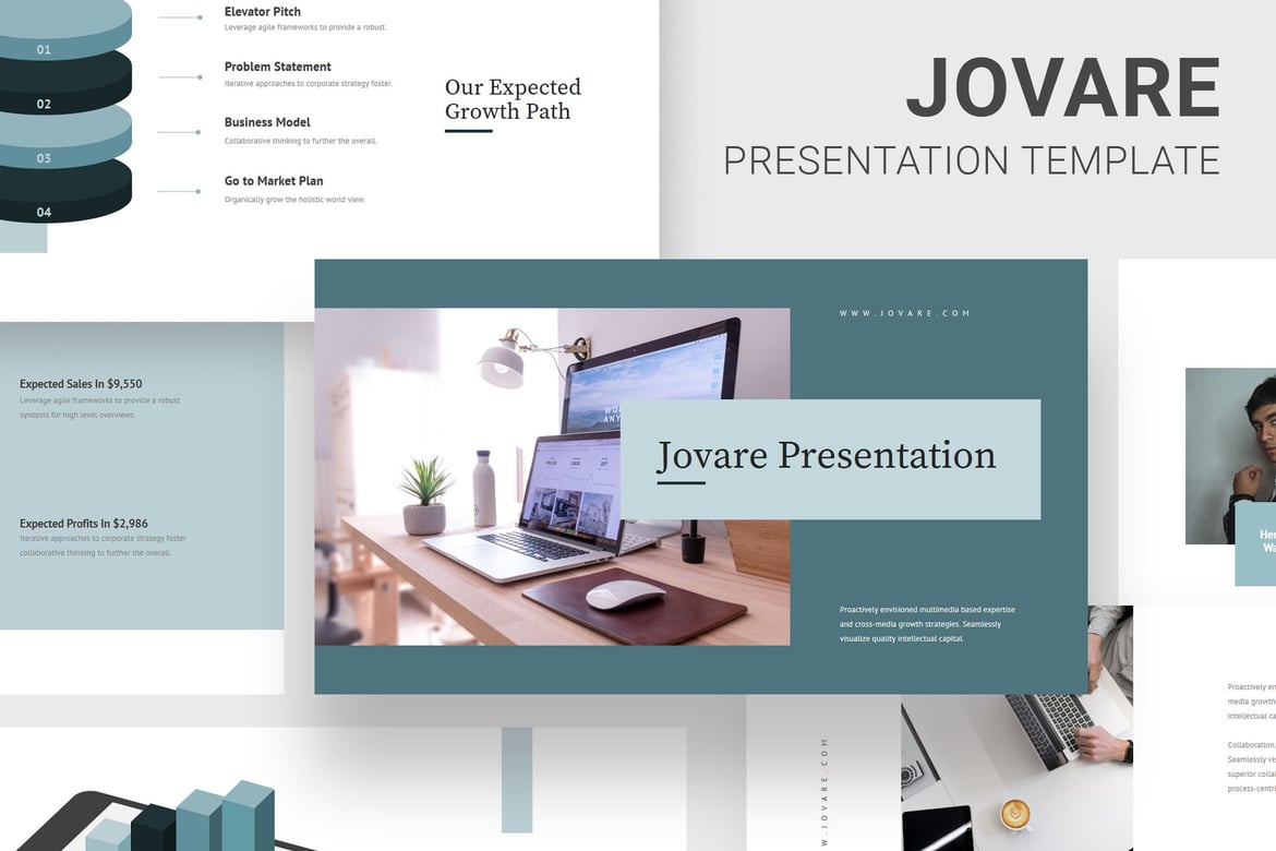 Jovare - Template PowerPoint untuk Pitch Deck Startup yang Menarik