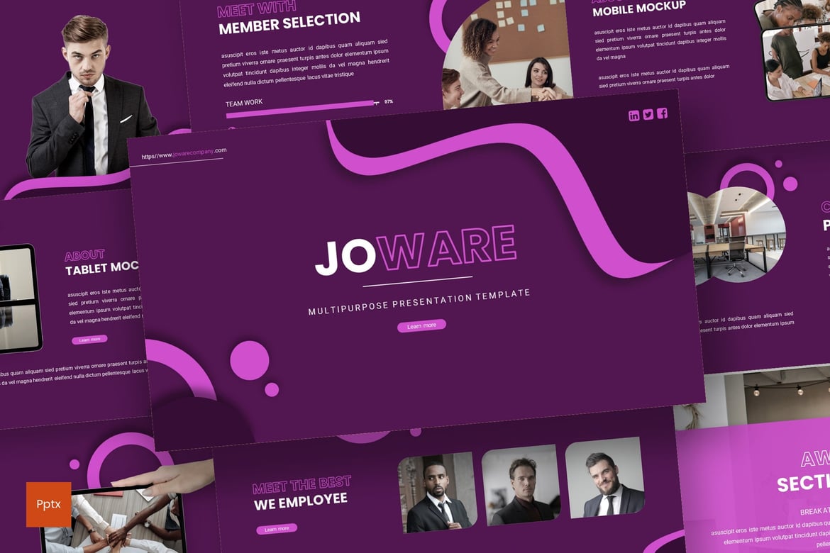 Joware - Template PowerPoint Serbaguna yang Modern dan Kreatif