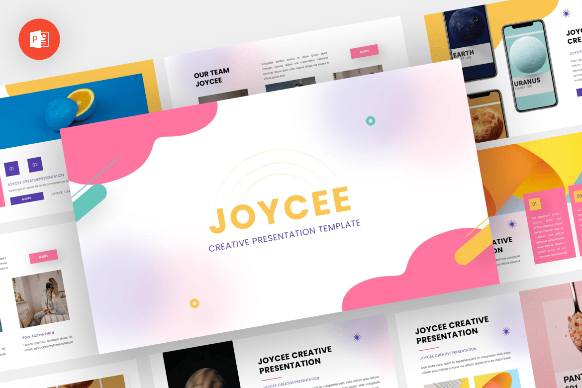 Joycee - Template Powerpoint Kreatif untuk Presentasi Menarik
