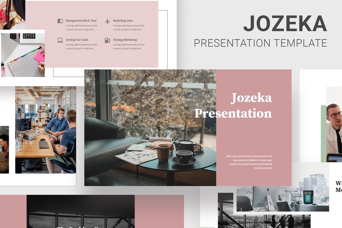 Template PowerPoint Jozeka - Deck Presentasi untuk Investor yang Menarik