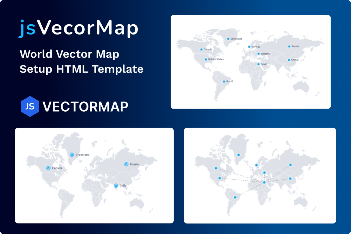 Template Website Peta Dunia jsVectorMap - FlexMap yang Responsif dan Kustomisasi Mudah