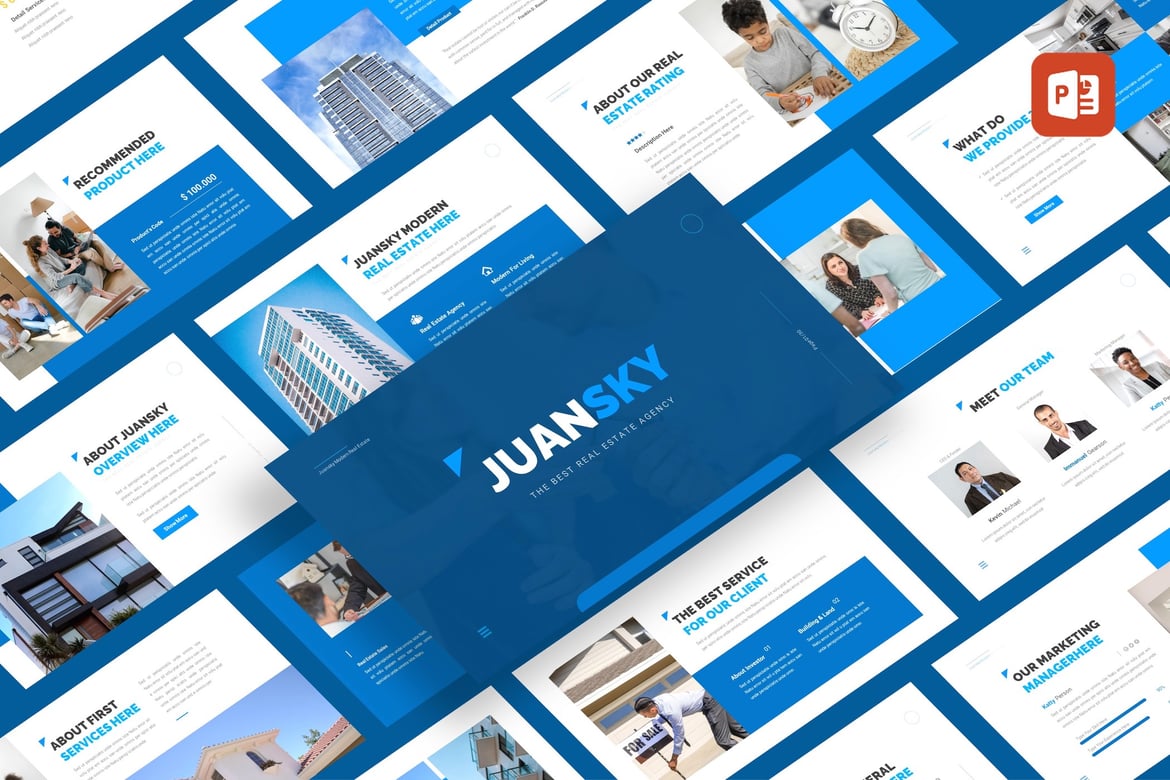 Template Presentasi PowerPoint Juansky yang Modern dan Menarik