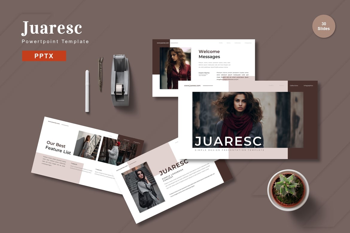 Juaresc - Template Powerpoint Profesional untuk Presentasi Menarik