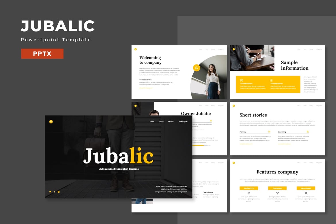 Template Presentasi PowerPoint Serbaguna Jubalic