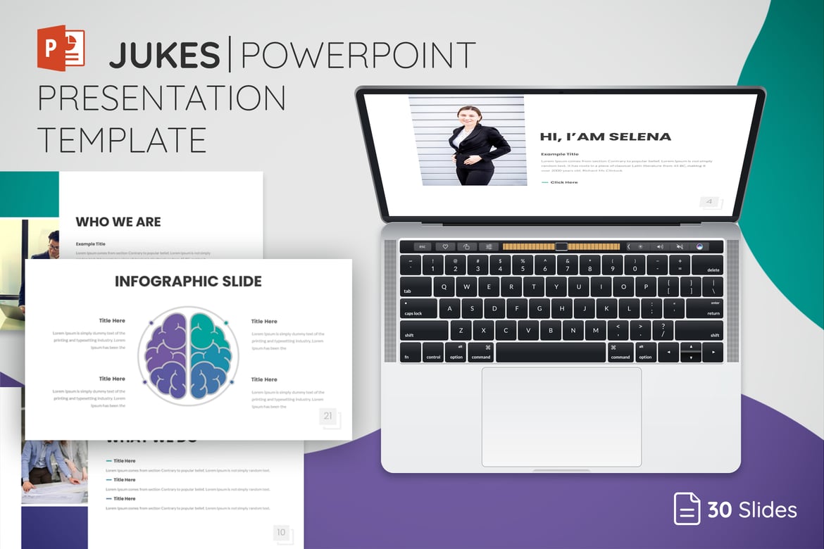 Template Presentasi PowerPoint Jukes - Modern dan Serbaguna