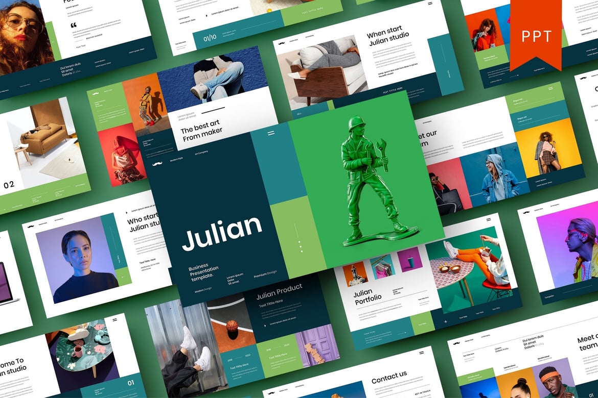 Template Presentasi Bisnis Julian – PowerPoint yang Menarik