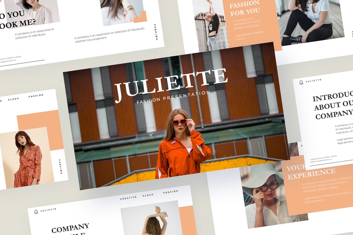 Template PowerPoint Juliette - Presentasi Modern dan Profesional
