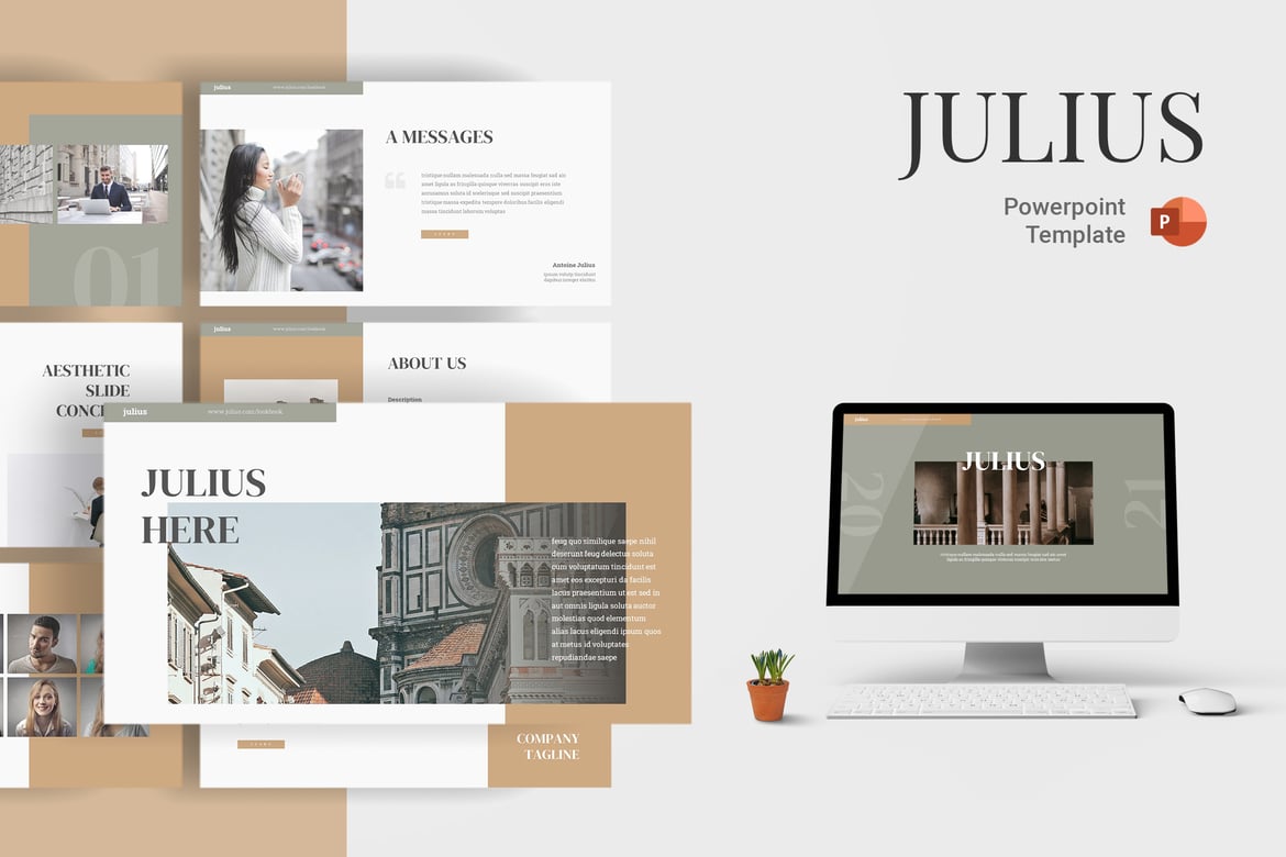 Julius - Template Powerpoint Serbaguna dan Menarik