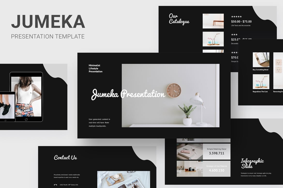 Jumeka - Template PowerPoint Gaya Minimalis untuk Presentasi Sukses