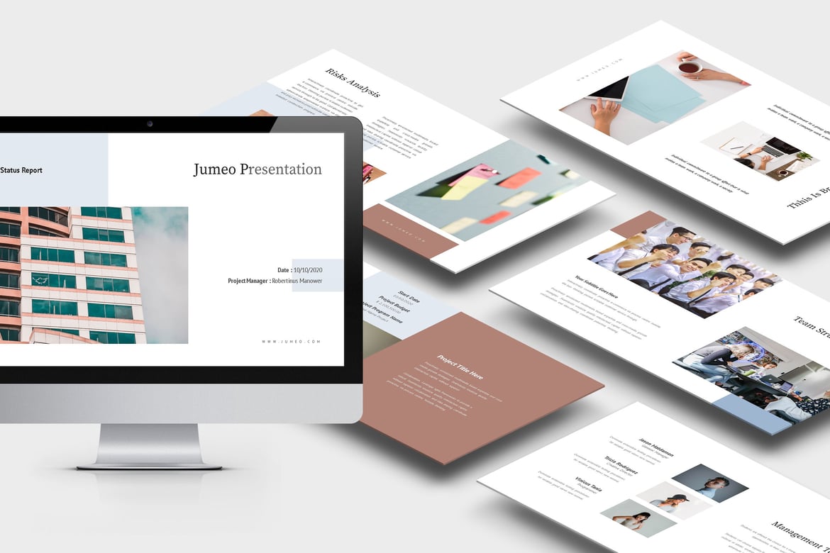 Template Powerpoint Jumeo: Laporan Proyek yang Menarik dan Efisien