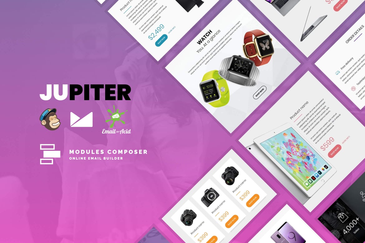 Jupiter - Template Email Responsif untuk E-Commerce yang Menarik
