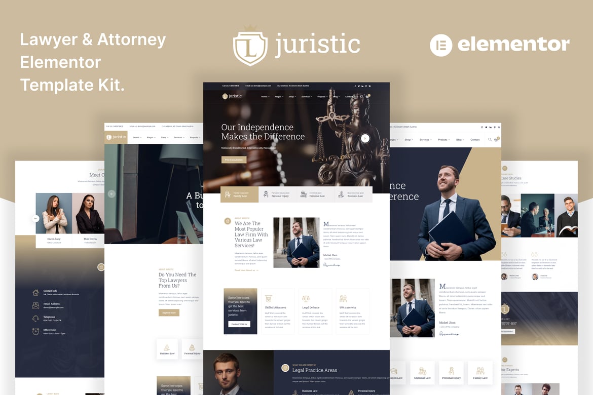 Juristic - Tema WordPress untuk Pengacara dan Firma Hukum yang Elegan